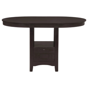 Oval Counter Height Dining Set Espresso - Wooden bazar