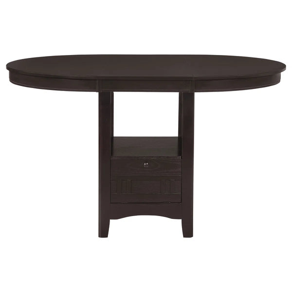 Oval Counter Height Dining Set Espresso - Wooden bazar
