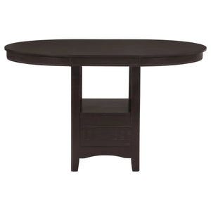 Oval Counter Height Dining Set Espresso - Wooden bazar