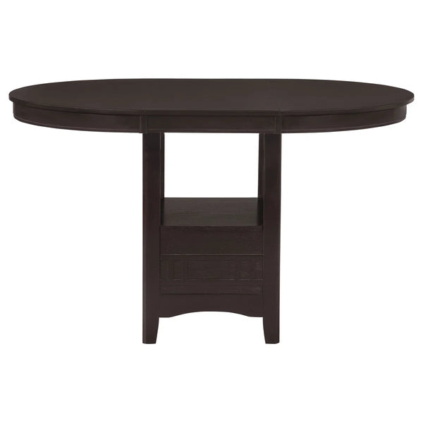 Oval Counter Height Dining Set Espresso - Wooden bazar