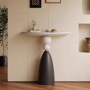 Unique Half-Circle Wooden Console Table for Entryway, Hallway & Living Room  Wooden Bazar