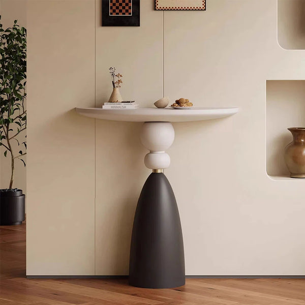 Unique Half-Circle Wooden Console Table for Entryway, Hallway & Living Room  Wooden Bazar