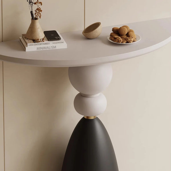 Unique Half-Circle Wooden Console Table for Entryway, Hallway & Living Room  Wooden Bazar