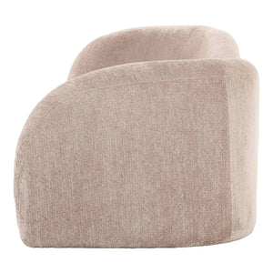 Heavner - Contemporary Beige Fabric 4-seat Sofa  Wooden Bazar