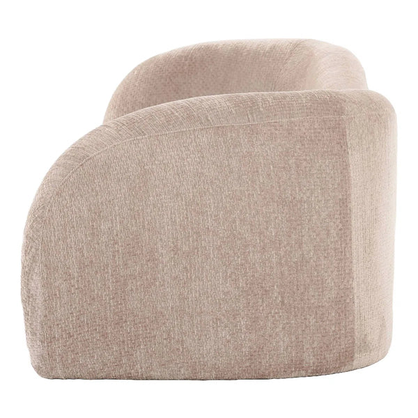 Heavner - Contemporary Beige Fabric 4-seat Sofa  Wooden Bazar