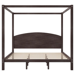 Kevilox Modern Canopy Bed - Wooden Bazar