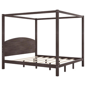 Kevilox Modern Canopy Bed - Wooden Bazar