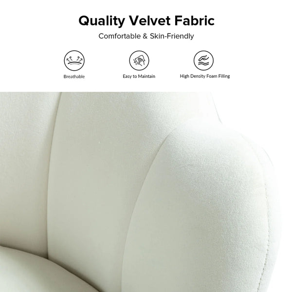 Velvet Loveseat Wooden Bazar