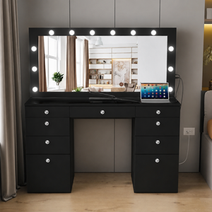 Feagle Vanity Dressing table with mirror and lights