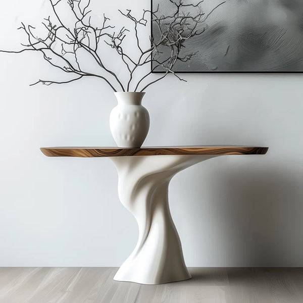 Italian-Style Luxury Console Table with Creative Modern Design for Entryway & Living Room  Wooden Bazar