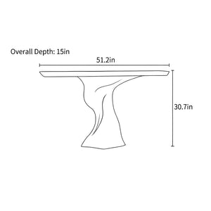 Italian-Style Luxury Console Table with Creative Modern Design for Entryway & Living Room  Wooden Bazar