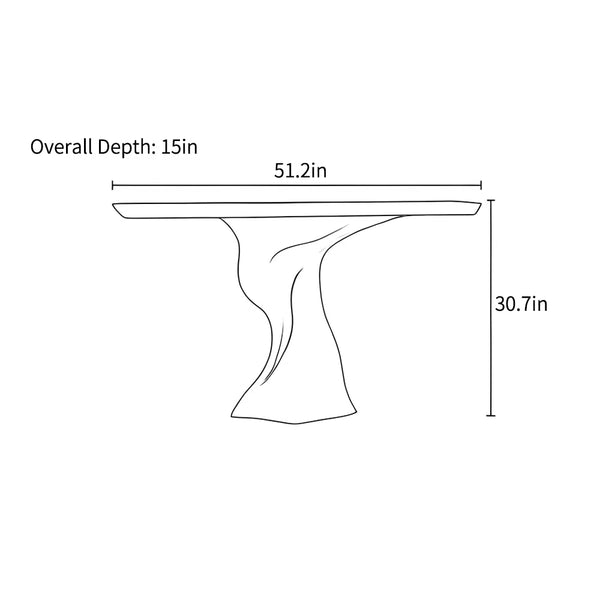 Italian-Style Luxury Console Table with Creative Modern Design for Entryway & Living Room  Wooden Bazar