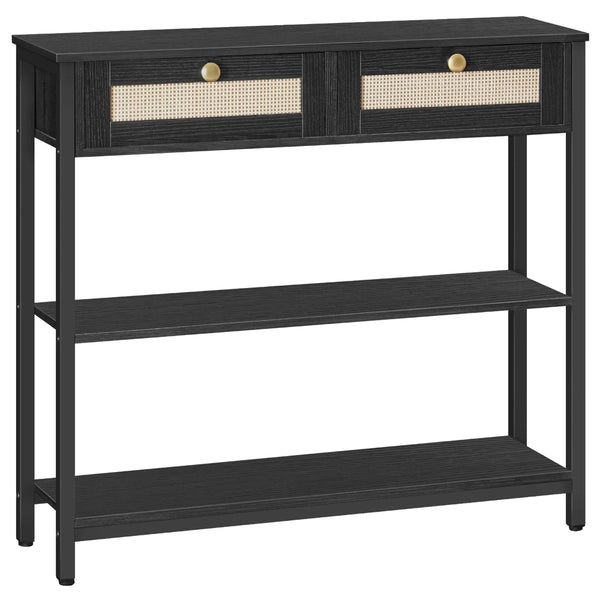 Console Table with Storage Drawers  Wooden Bazar