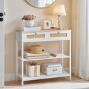 Console Table with Storage Drawers  Wooden Bazar