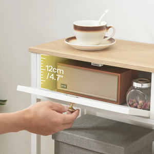 Console Table with Storage Drawers  Wooden Bazar
