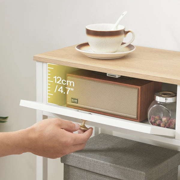 Console Table with Storage Drawers  Wooden Bazar