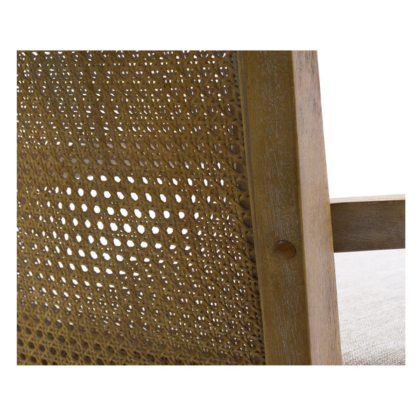Jennette Reclaimed Natural Solid Wood Counter Stool with Cane Back  Wooden Bazar