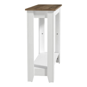 Transitional Console Table with Open Lower Shelf  Wooden Bazar