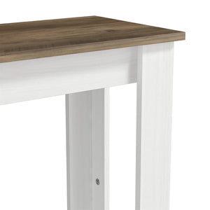 Transitional Console Table with Open Lower Shelf  Wooden Bazar