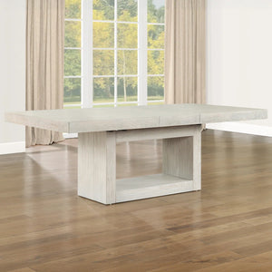 Hiken Extendable Solid Wood Base Dining Table - Wooden bazar