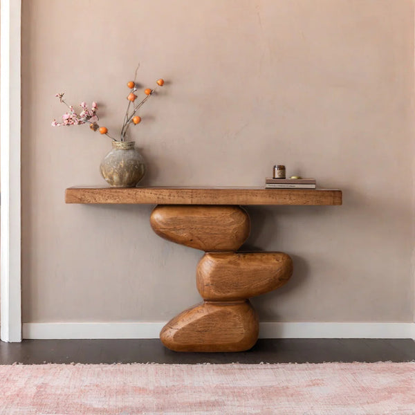 Kelemen Console Table for Entryway, Hallway & Living Room | Modern Accent Table  Wooden Bazar