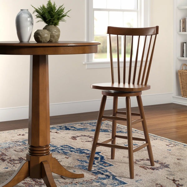 Knaack Swivel Counter Stool  Wooden Bazar