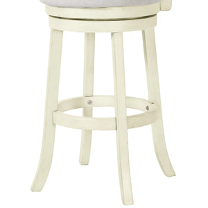 Kopasz Swivel Upholstered Counter Stool  Wooden Bazar