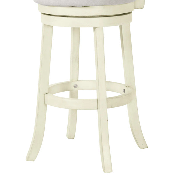 Kopasz Swivel Upholstered Counter Stool  Wooden Bazar