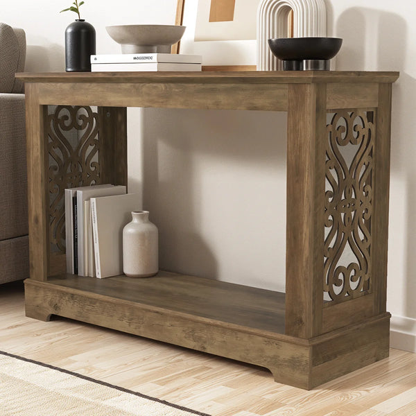 Console Table for Entryway, Hallway, Living Room & Sofa Area  Wooden Bazar