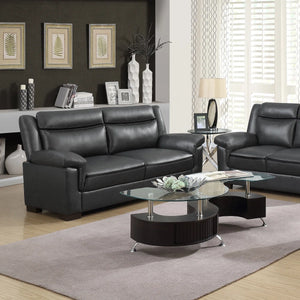 Krista Upholstered Padded Arm Sofa   Wooden Bazar