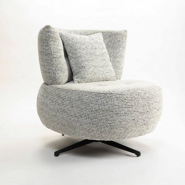 Limberg Modern Swivel Lounge Chair - Wooden bazar