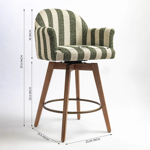 Gaddy Modern Wooden Bar Stools - Wooden Bazar