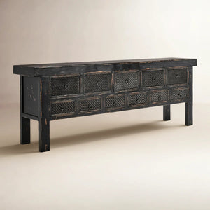 Solid Wood Top Console Table for Entryway, Living Room & Hallway  Wooden Bazar