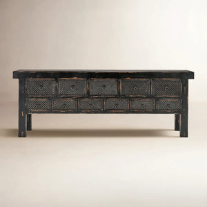 Solid Wood Top Console Table for Entryway, Living Room & Hallway  Wooden Bazar