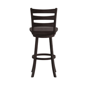 Laurel Ladderback Wooden Swivel Dining Stool With Footrest  Wooden Bazar
