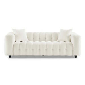 MINIMORE Modern 89.4'' Square Arms Chesterfield Sofa