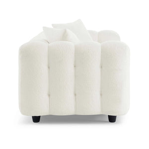 MINIMORE Modern 89.4'' Square Arms Chesterfield Sofa