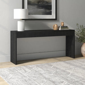 Lawrence Fluted Console Table for Entryway, Hallway & Living Room – Modern Accent Table  Wooden Bazar