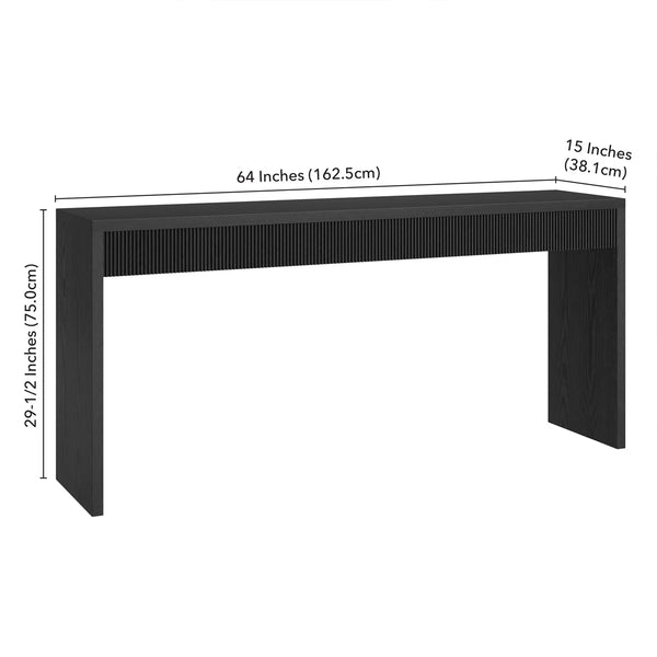 Lawrence Fluted Console Table for Entryway, Hallway & Living Room – Modern Accent Table  Wooden Bazar