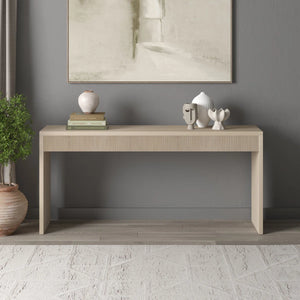 Lawrence Fluted Console Table for Entryway, Hallway & Living Room – Modern Accent Table  Wooden Bazar