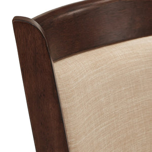 Leda Swivel Upholstered Counter Stool with Solid Wood Frame  Wooden Bazar
