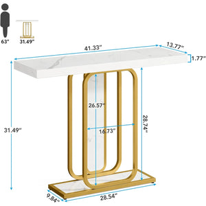 Modern Console Table with LED Lights for Entryway, Hallway & Living Room  Wooden Bazar