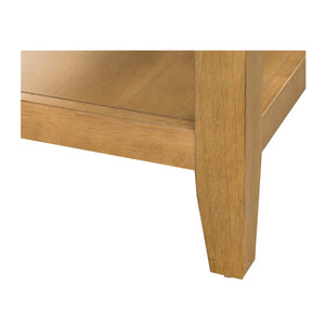 Naomi Wood Console Table with Natural Cane Storage Doors  Wooden Bazar