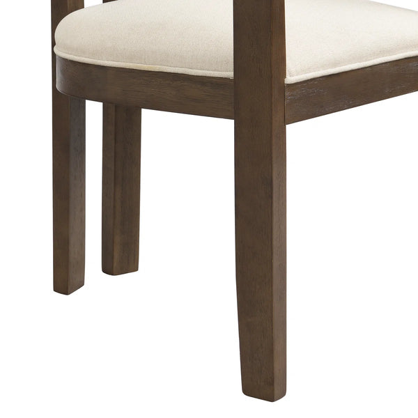 4 Seater Round Pedestal Dining Table Set With Upholstered Chairs