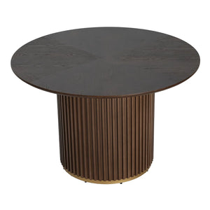4 Seater Round Pedestal Dining Table Set With Upholstered Chairs