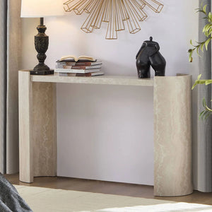 Modern MDF Console Table for Entryway, Hallway & Living Room | Contemporary Accent Table  Wooden Bazar