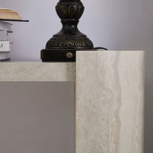 Modern MDF Console Table for Entryway, Hallway & Living Room | Contemporary Accent Table  Wooden Bazar