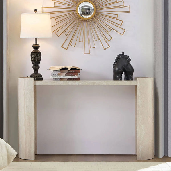 Modern MDF Console Table for Entryway, Hallway & Living Room | Contemporary Accent Table  Wooden Bazar