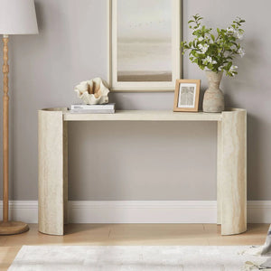 Modern MDF Console Table for Entryway, Hallway & Living Room | Contemporary Accent Table  Wooden Bazar