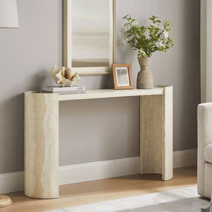 Modern MDF Console Table for Entryway, Hallway & Living Room | Contemporary Accent Table  Wooden Bazar